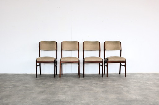 4x vintage eetkamerstoel