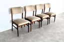4x vintage eetkamerstoel