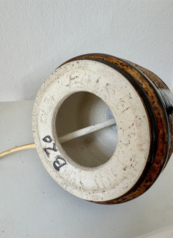 Image 1 of Palshus Denemarken Tafellamp/ Lampvoet Per Linnemann Schmidt, Chamotte, Steengoed 1960S