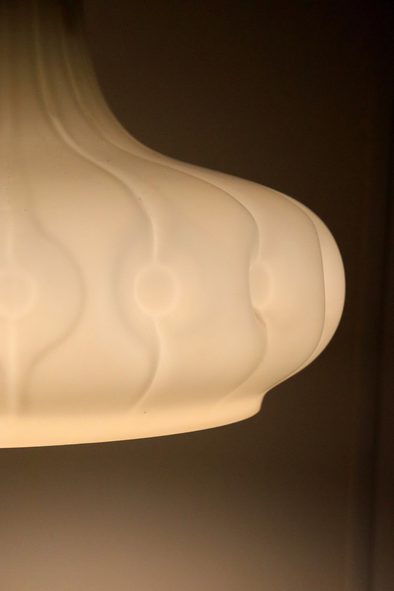 Image 1 of Peill & Putzler Hanglamp Lamp Glas Vintage