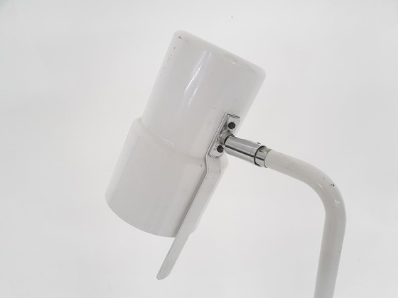 Image 1 of Witte metalen vloerlamp, jaren 1960