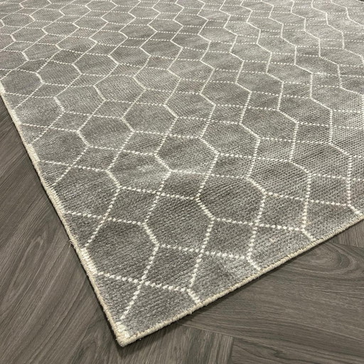 Brinker Laatz Vloerkleed Grey 170X230Cm