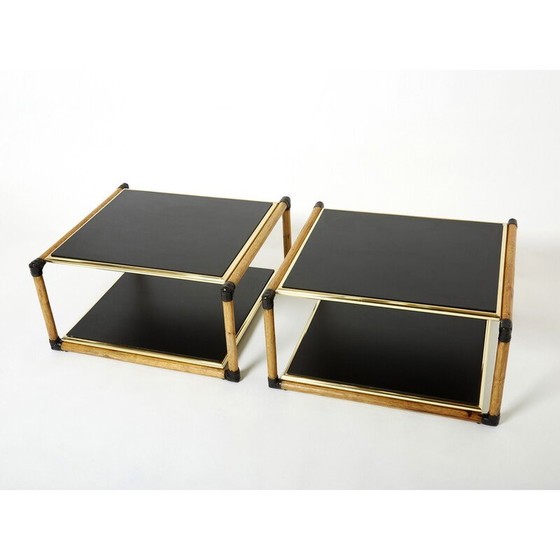 Image 1 of Paar vintage Italiaanse bijzettafels van Alberto Smania, 1970