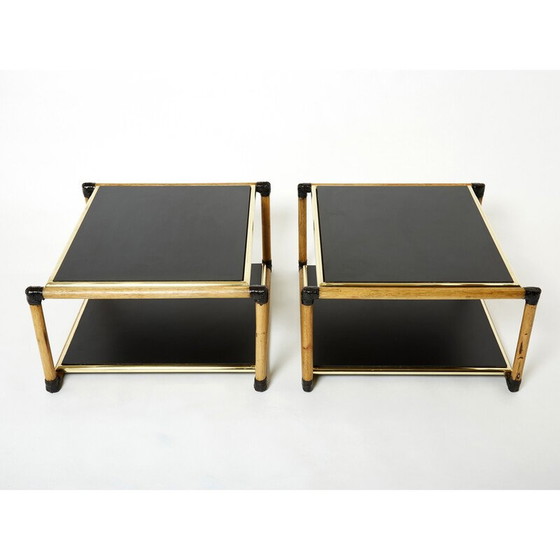 Image 1 of Paar vintage Italiaanse bijzettafels van Alberto Smania, 1970