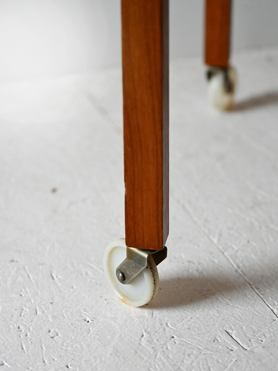 Image 1 of Scandinavische jaren 1950 teakhouten kast met compartimenten