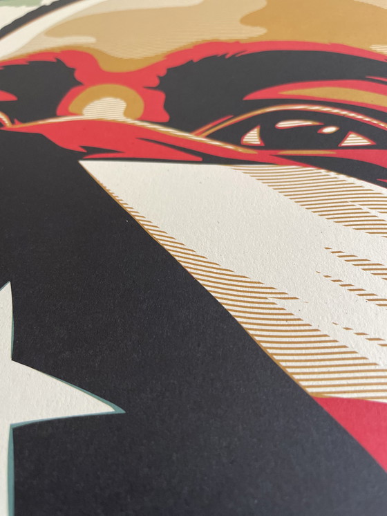 Image 1 of Shepard Fairey (Obey), Americat Riot, gesigneerd en gedateerd door kunstenaar