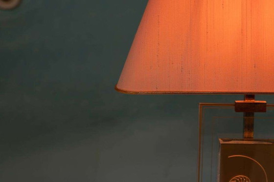 Image 1 of Vintage Giraudon Nautilus tafellamp 70s, hotel chic lamp