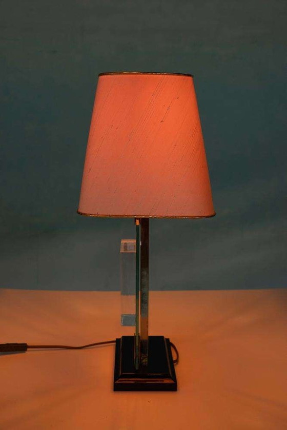 Image 1 of Vintage Giraudon Nautilus tafellamp 70s, hotel chic lamp