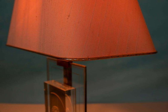 Image 1 of Vintage Giraudon Nautilus tafellamp 70s, hotel chic lamp