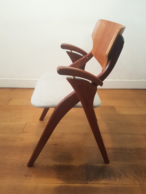 Image 1 of 6x eetkamerstoelen van Arne Hovmand Olsen