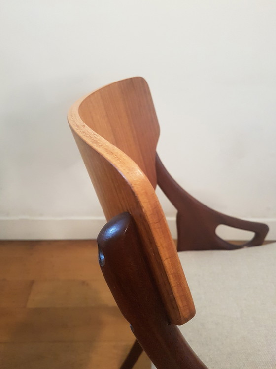 Image 1 of 6x eetkamerstoelen van Arne Hovmand Olsen