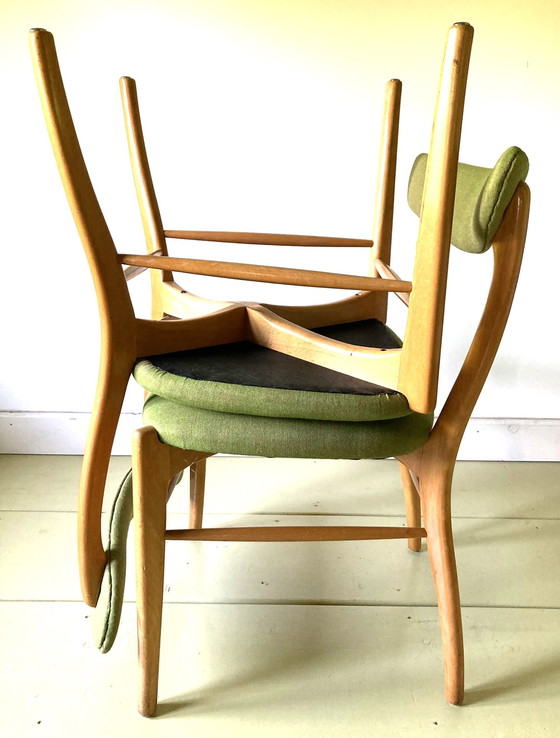 Image 1 of 6x Vintage eetkamerstoelen