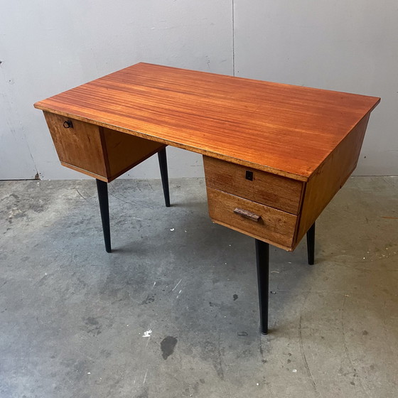 Image 1 of Vintage Teak Bureau Uit De Jaren 60