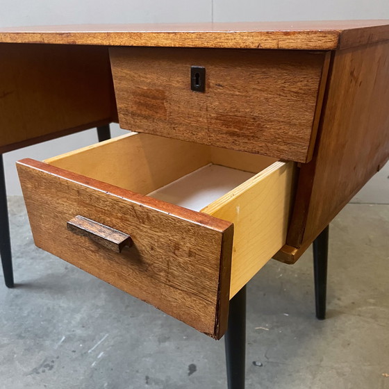 Image 1 of Vintage Teak Bureau Uit De Jaren 60