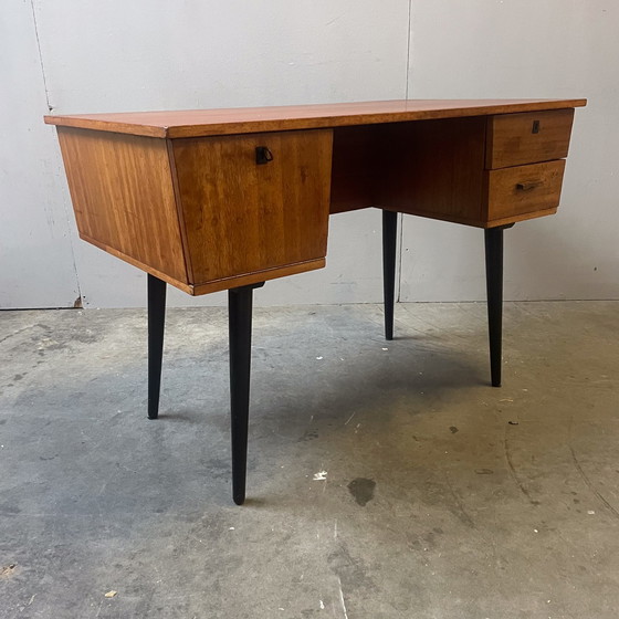 Image 1 of Vintage Teak Bureau Uit De Jaren 60