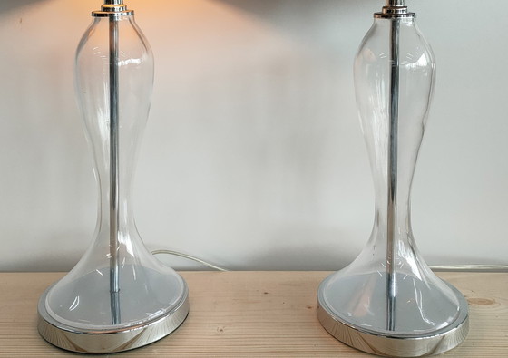 Image 1 of Retro Design Glazen Tafellampen Nachtlamp