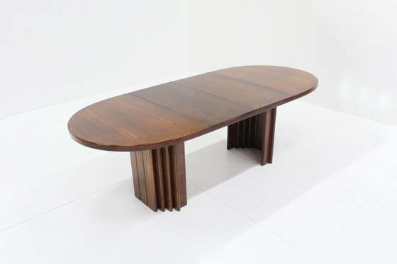 Image 1 of Vintage Oval Extendable Dining Table 1960S