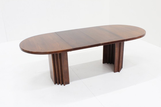 Image 1 of Vintage Oval Extendable Dining Table 1960S