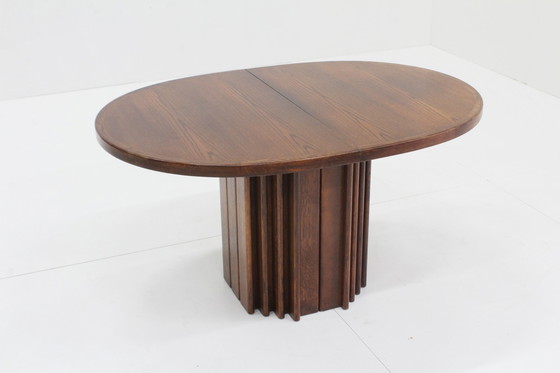 Image 1 of Vintage Oval Extendable Dining Table 1960S