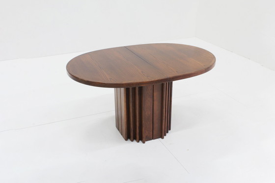 Image 1 of Vintage Oval Extendable Dining Table 1960S