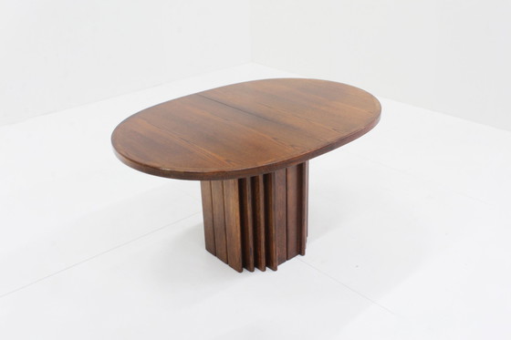 Image 1 of Vintage Oval Extendable Dining Table 1960S