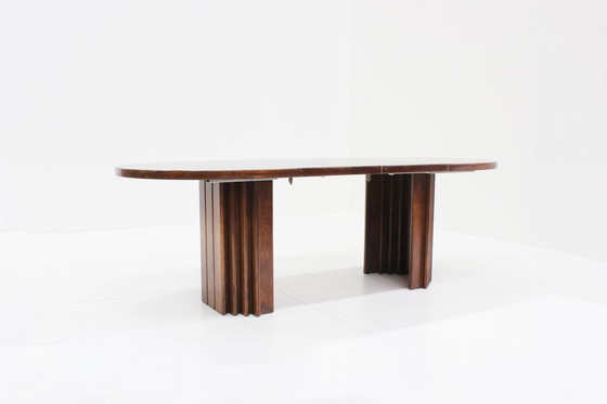 Image 1 of Vintage Oval Extendable Dining Table 1960S