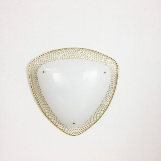 Image 1 of Vintage wandlamp van plastic en metaal, 1950