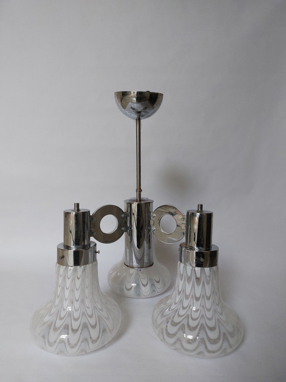 Image 1 of Mid-century plafondlamp uit het ruimtetijdperk