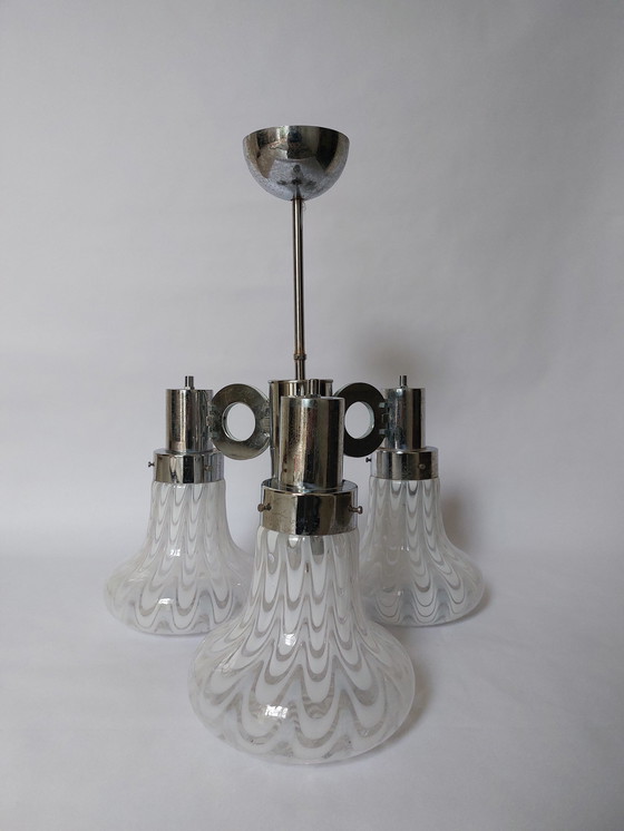 Image 1 of Mid-century plafondlamp uit het ruimtetijdperk