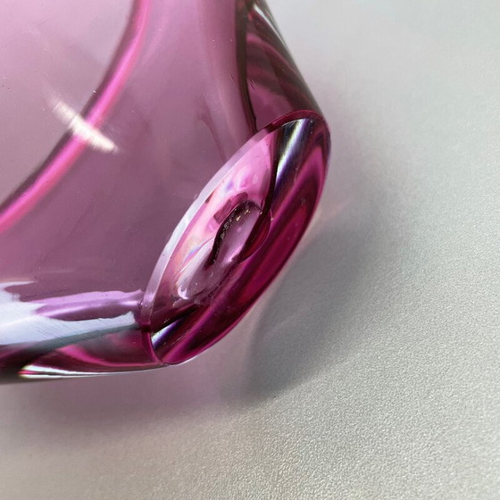 Image 1 of Vintage Murano glazen "Pink" middenstuk, Italië 1970