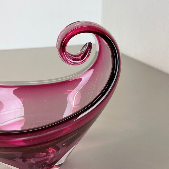 Image 1 of Vintage Murano glazen "Pink" middenstuk, Italië 1970