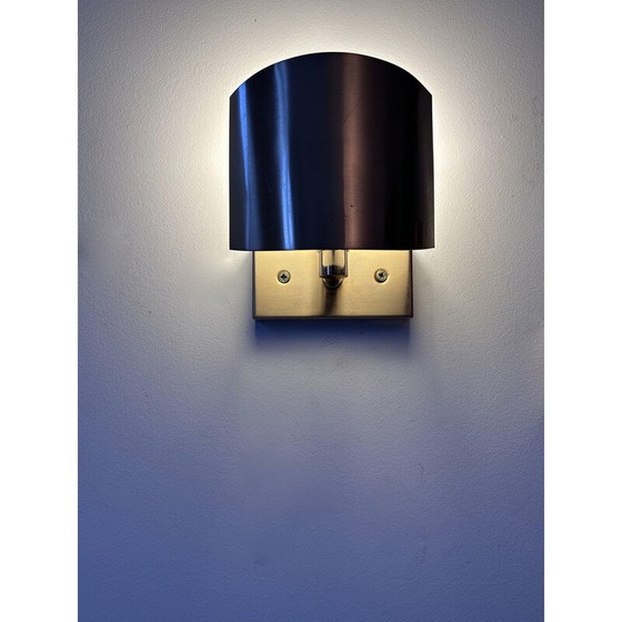 Image 1 of Paar vintage messing verstelbare wandlampen voor SCE, Frankrijk 1970