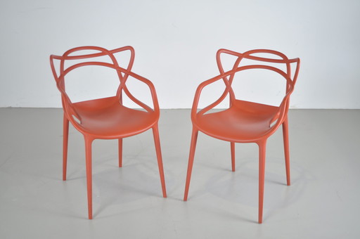 2x Kartell Masters eetkamerstoel