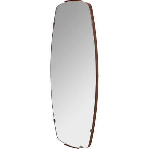 Vintage houten spiegel, 1960