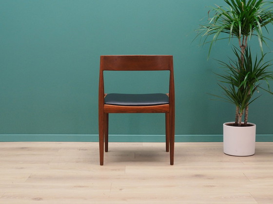 Image 1 of Set van vier teakhouten stoelen, Deens ontwerp, jaren 1970, Ontwerper: Kai Kristiansen, Fabrikant: Fritz Hansen