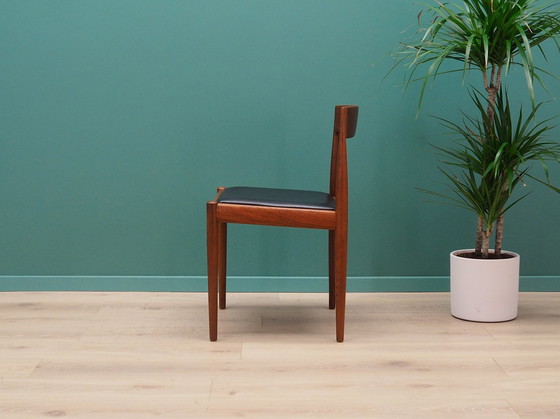 Image 1 of Set van vier teakhouten stoelen, Deens ontwerp, jaren 1970, Ontwerper: Kai Kristiansen, Fabrikant: Fritz Hansen