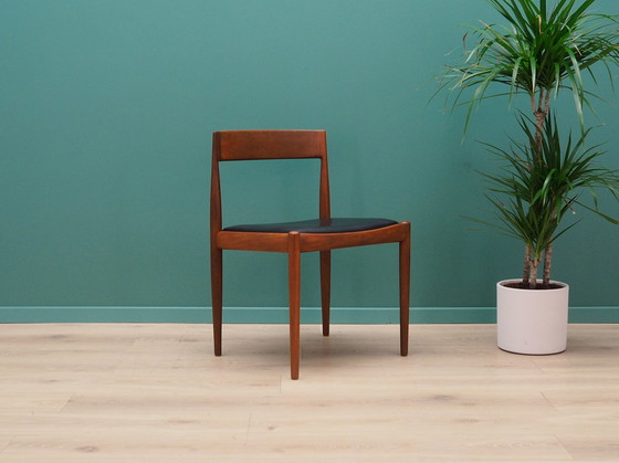 Image 1 of Set van vier teakhouten stoelen, Deens ontwerp, jaren 1970, Ontwerper: Kai Kristiansen, Fabrikant: Fritz Hansen