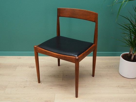 Image 1 of Set van vier teakhouten stoelen, Deens ontwerp, jaren 1970, Ontwerper: Kai Kristiansen, Fabrikant: Fritz Hansen