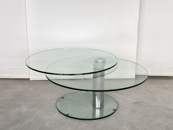 Image 1 of Vintage glass coffeetable