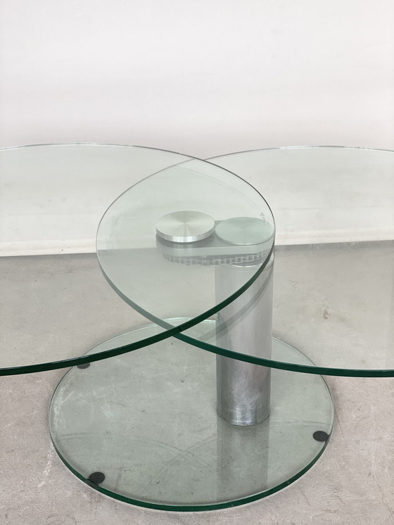 Image 1 of Vintage glass coffeetable