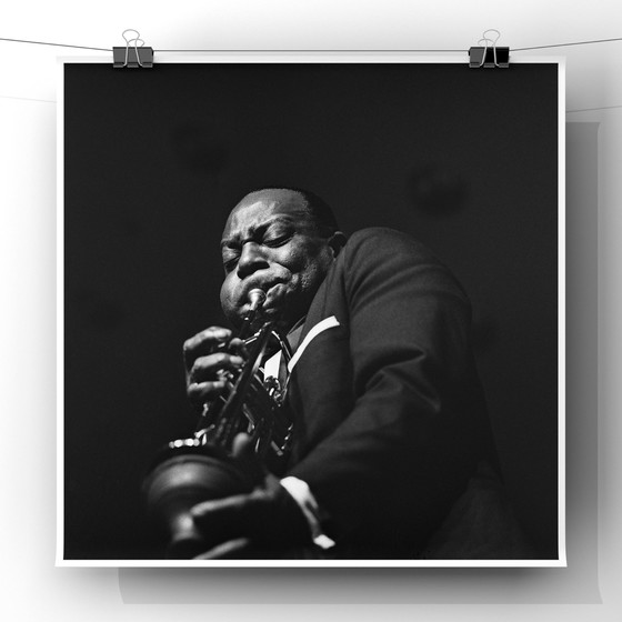 Image 1 of Bert Carpelan-  Duke Ellington fine art jazz print, 1963