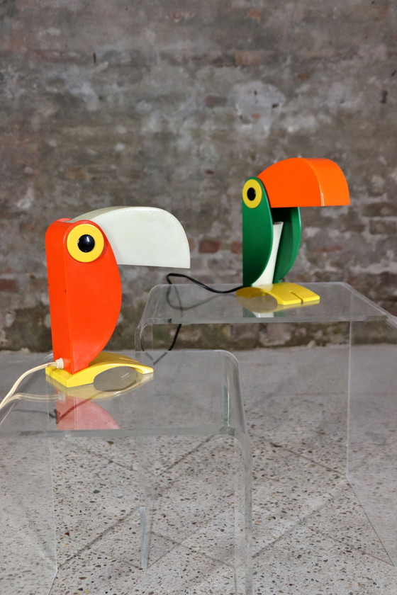 Image 1 of Ferrari Toucan Lamp Groen Old Timer 