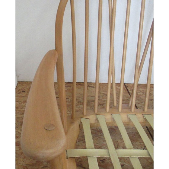 Image 1 of Vintage Ercol beukenhouten gelakte bank 1960