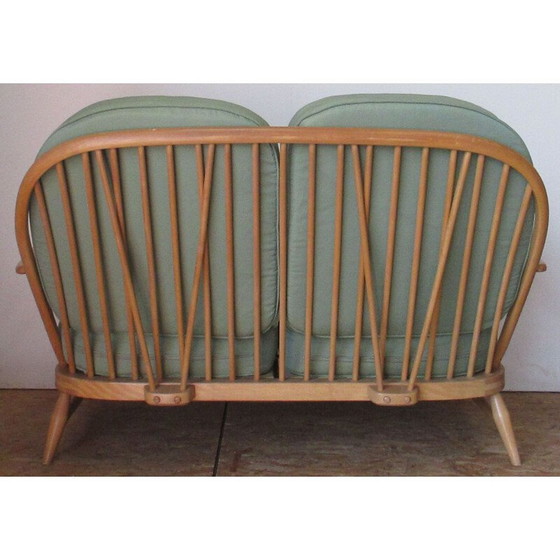 Image 1 of Vintage Ercol beukenhouten gelakte bank 1960