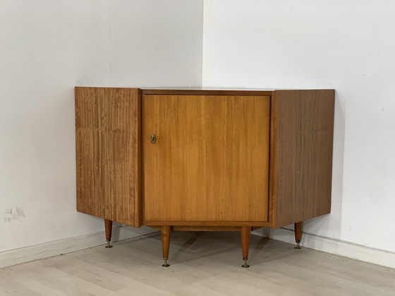 Image 1 of Mid Century hoekkast dressoir vintage