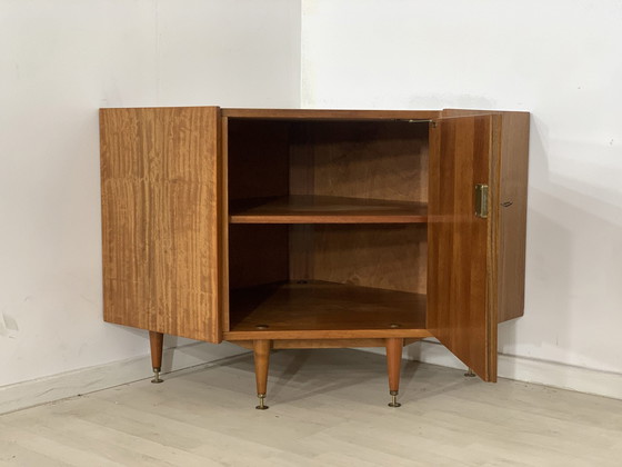 Image 1 of Mid Century hoekkast dressoir vintage