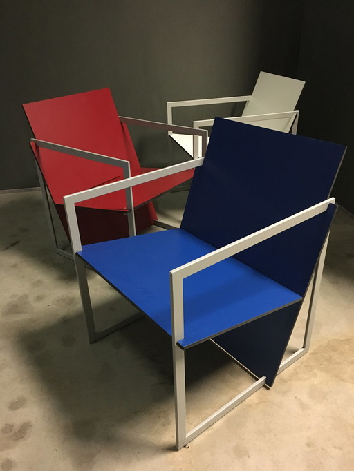 3x Lourens Fisher Modernistische Spectro Lounge Chair van Hank Kwint