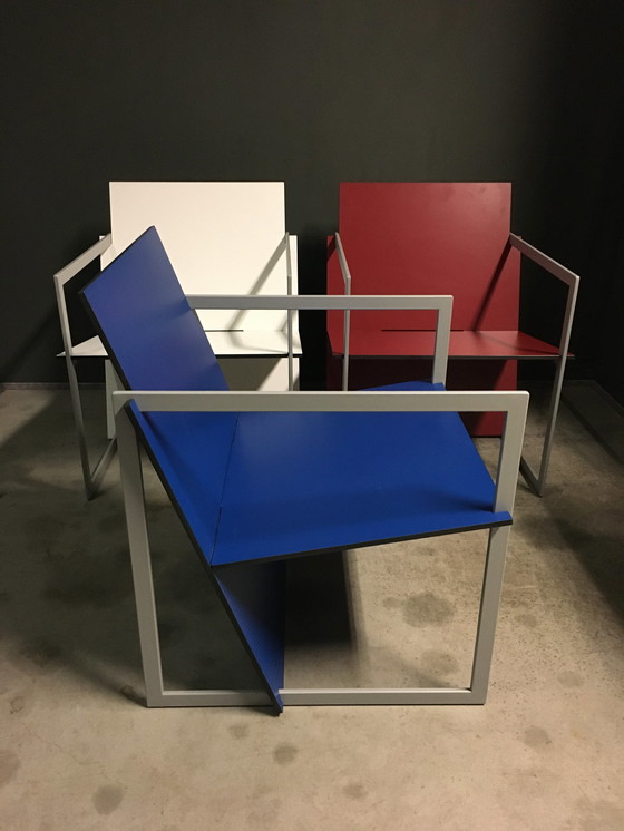 Image 1 of 3x Lourens Fisher Modernistische Spectro Lounge Chair van Hank Kwint