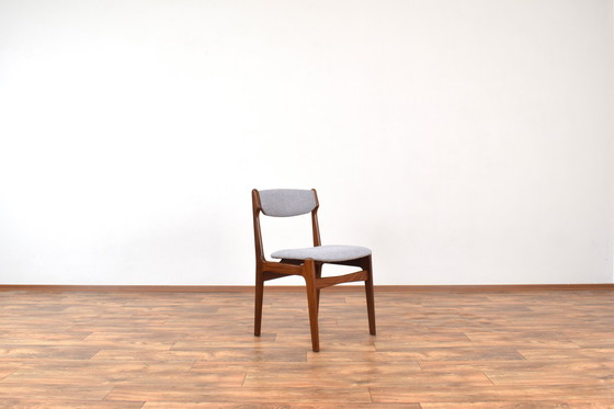 Image 1 of Mid Century Deense Teakhouten Eetkamerstoelen Door Erik Buch, 1960S, Set Van 4