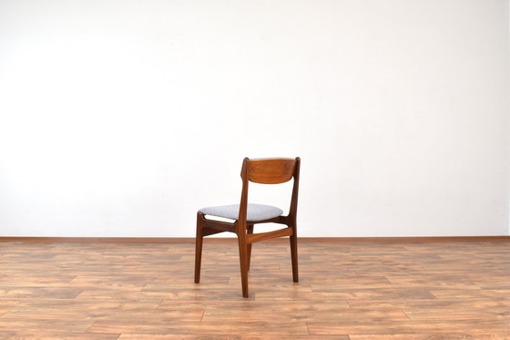 Image 1 of Mid Century Deense Teakhouten Eetkamerstoelen Door Erik Buch, 1960S, Set Van 4